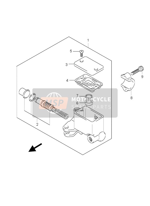 Suzuki UH125 BURGMAN 2005 Front Master Cylinder for a 2005 Suzuki UH125 BURGMAN